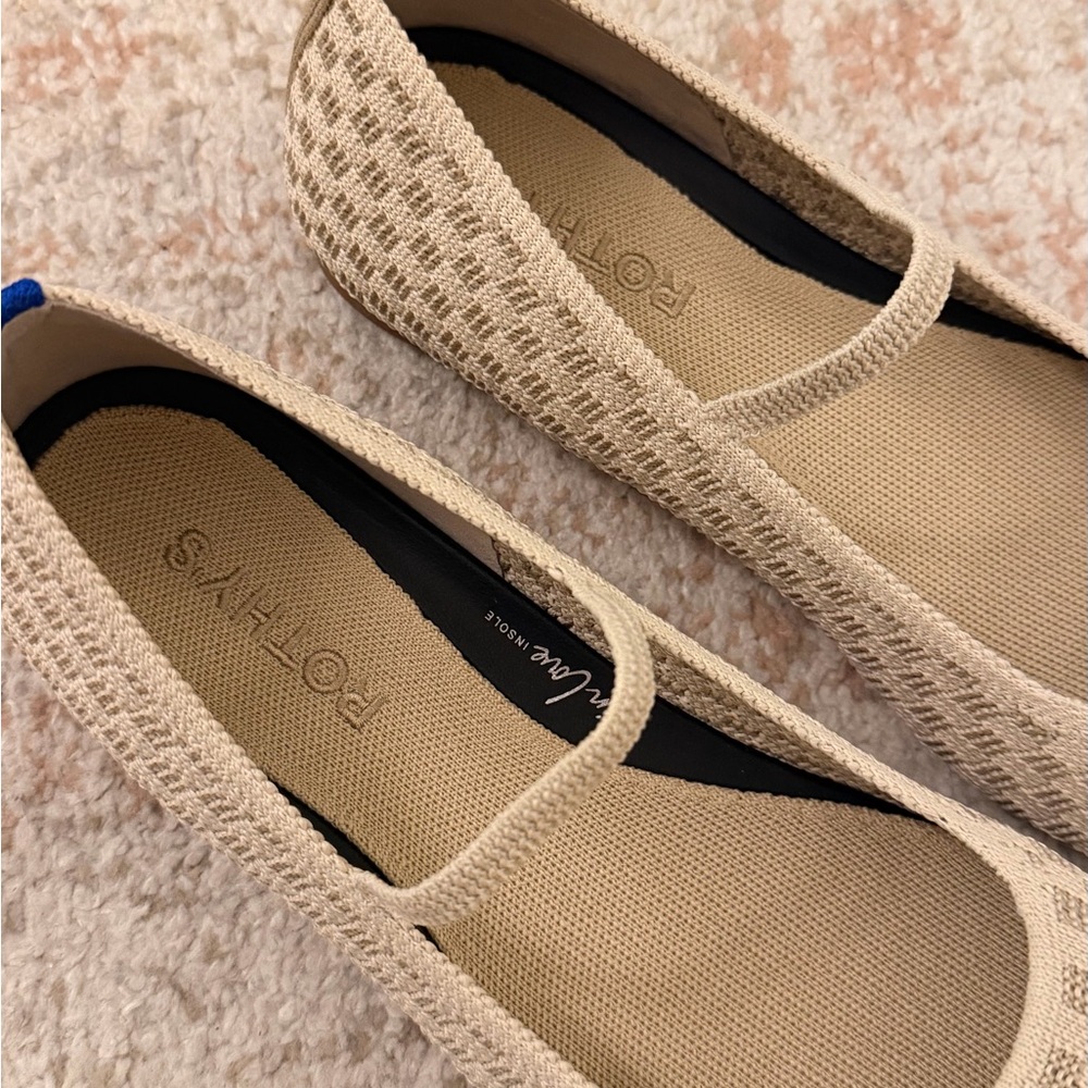 Rothy's Max Square Mary Jane Flats - Frappe Checkered - Picture 6 of 7